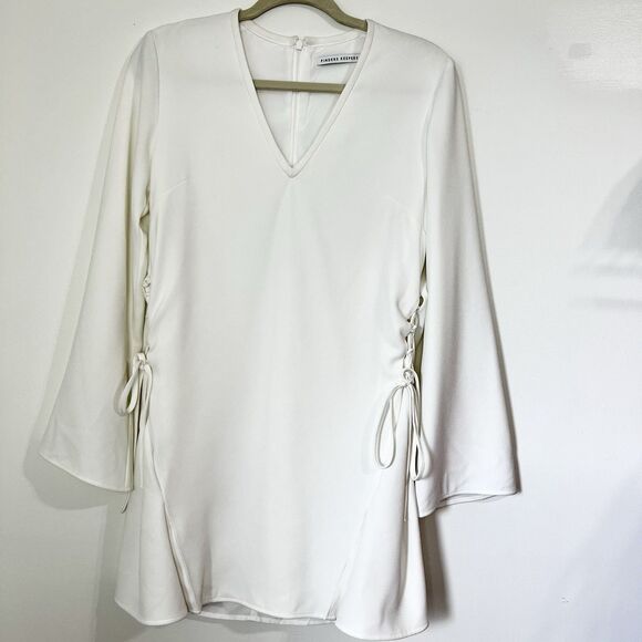 Finders Keepers Fly Away Dress White Long Sleeve Women’s S - Picture 3 of 15